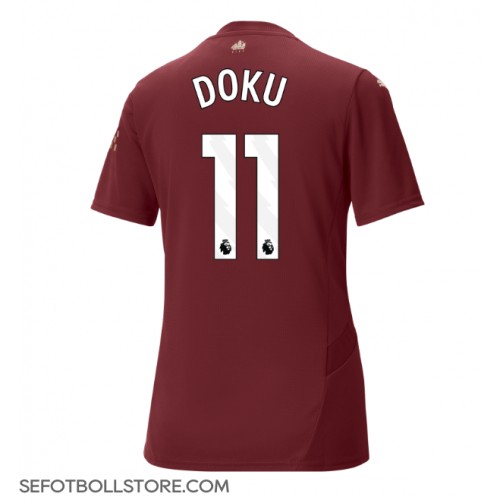 Manchester City Jeremy Doku #11 Replika Tredje Tröja Dam 2024-25 Kortärmad